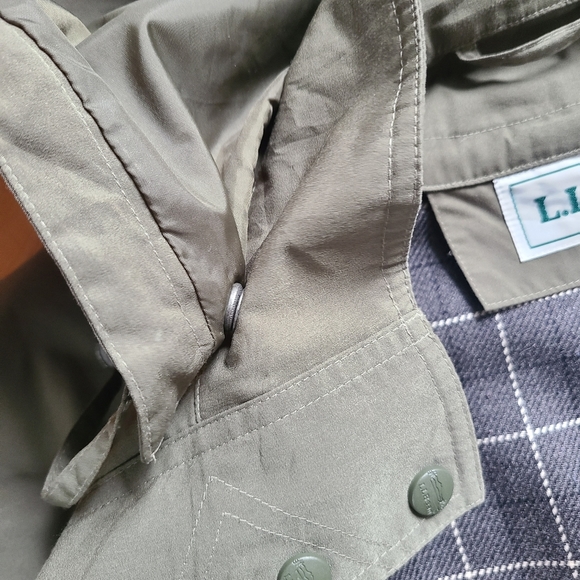 Ll Bean Hooded Duster Trench Coat - Picture 8 of 15